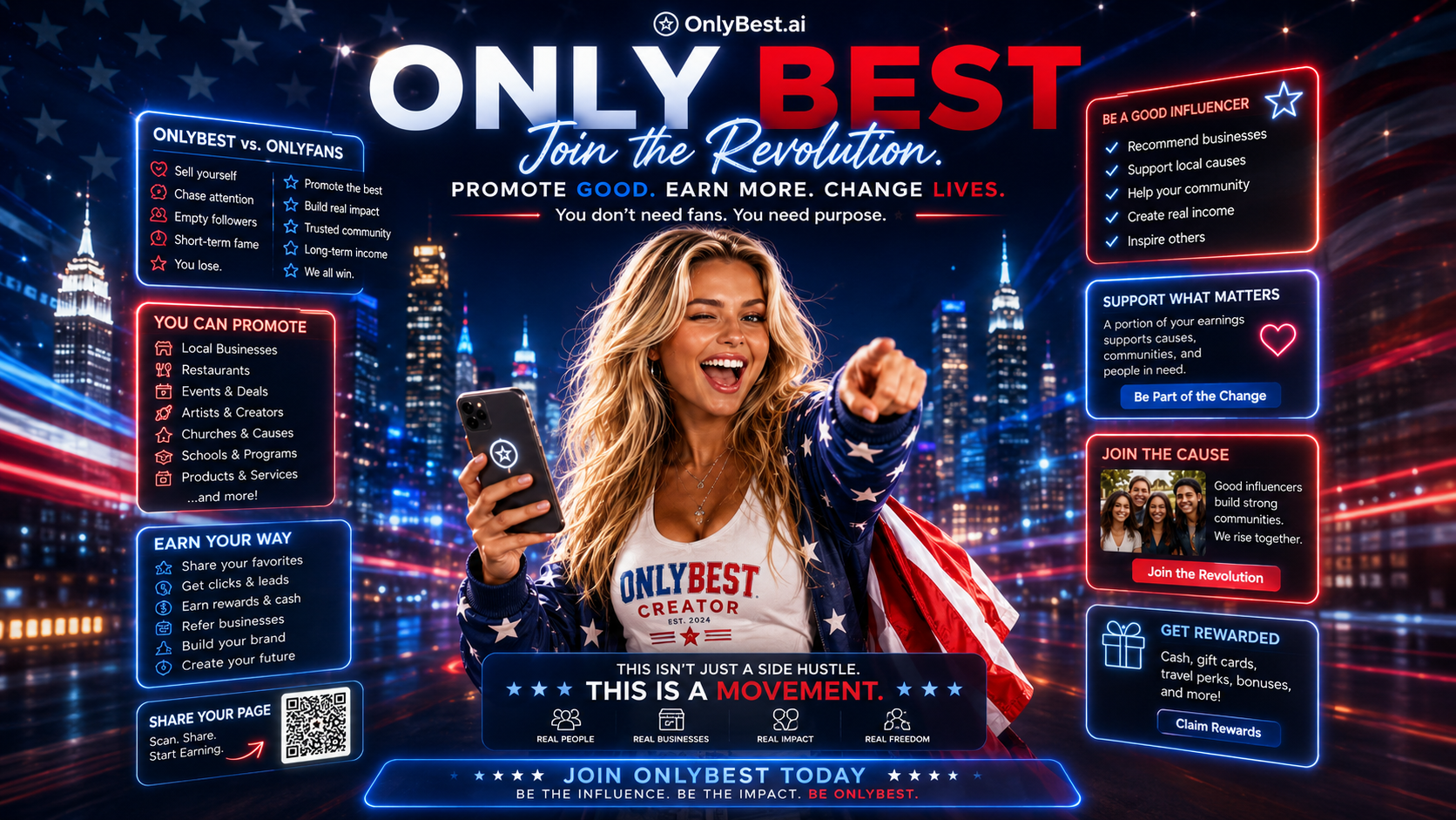 OnlyBest — make money promoting the best, strengthen your community